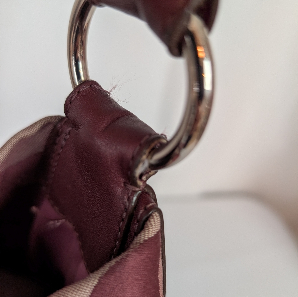 Coach Burgundy and Pink Shoulder Bag - Picture 14 of 16
